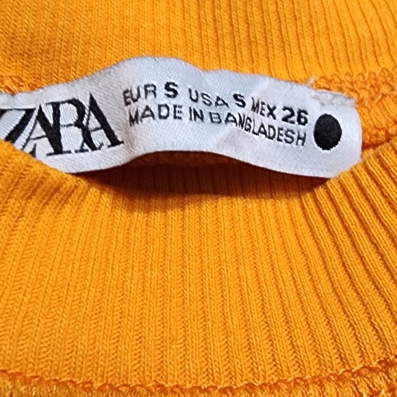 Zara Orange Sleeveless Dress Small - Picture 6 of 7
